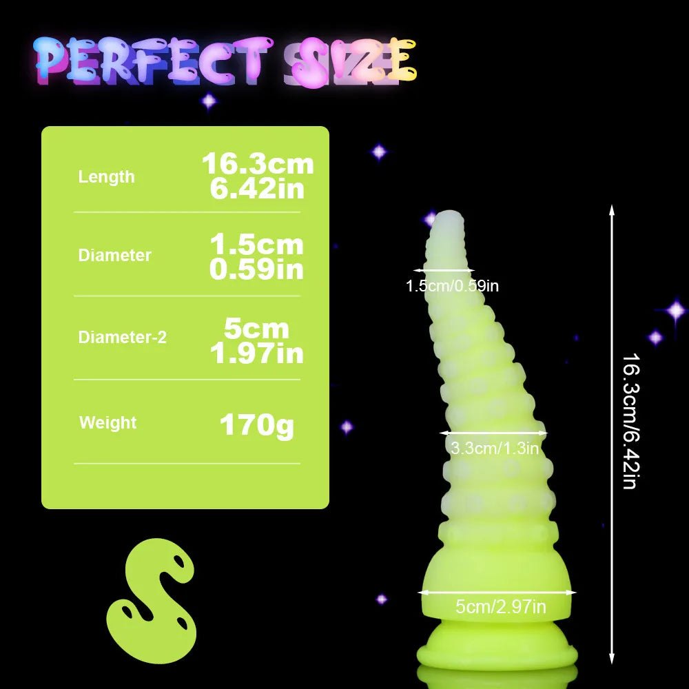 Glow Tentacle Fantasy Dildo - Silicone Fantasy Dildo