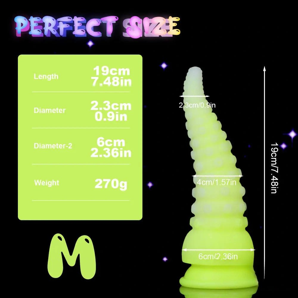 Glow Tentacle Fantasy Dildo - Silicone Fantasy Dildo