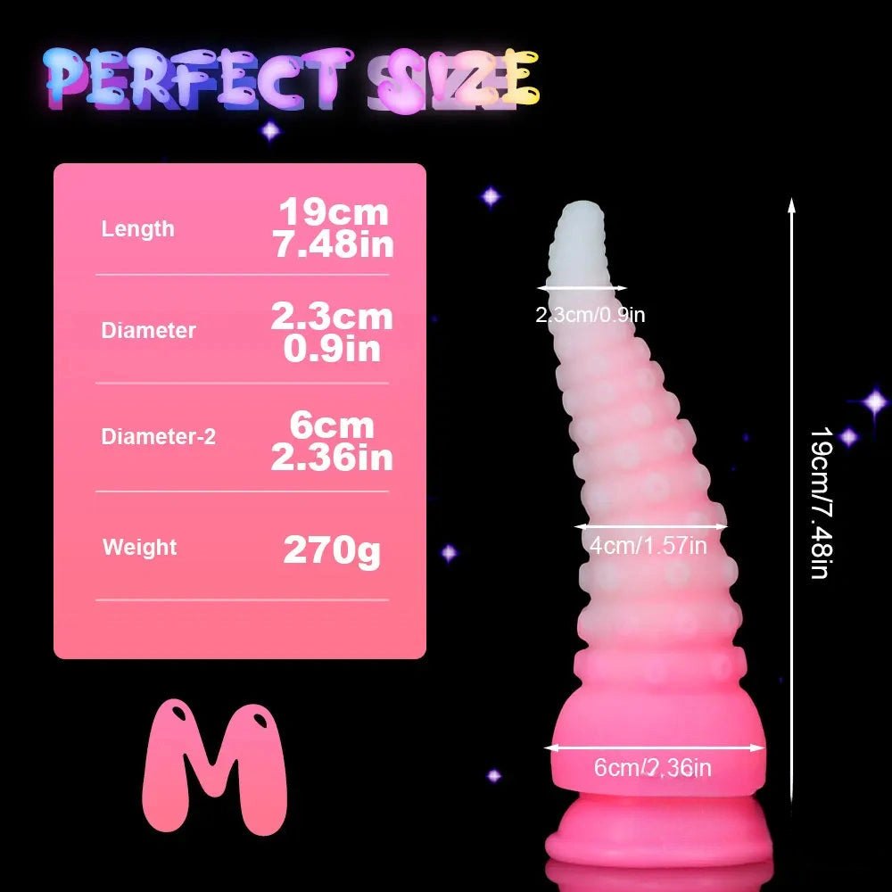 Glow Tentacle Fantasy Dildo - Silicone Fantasy Dildo