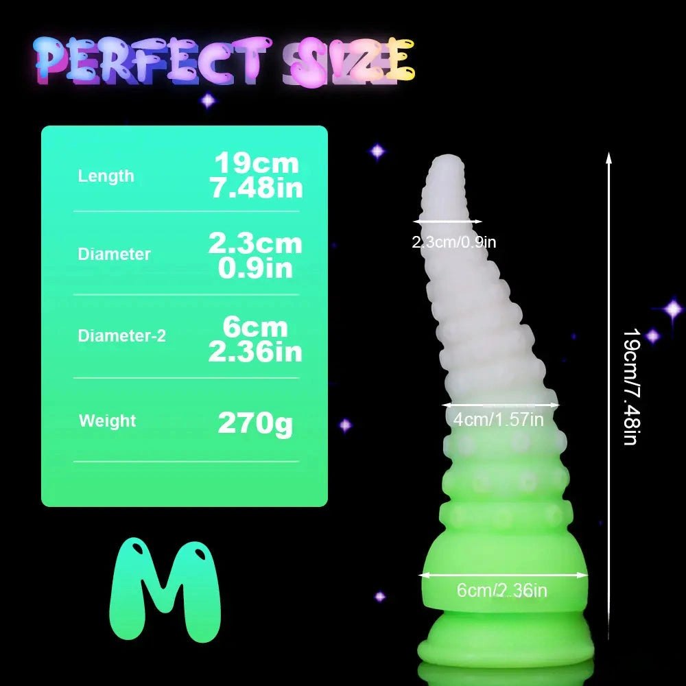 Glow Tentacle Fantasy Dildo - Silicone Fantasy Dildo