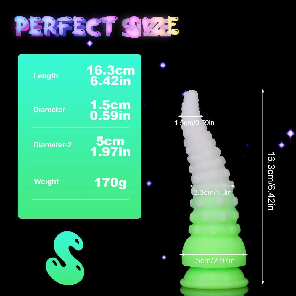 Glow Tentacle Fantasy Dildo - Silicone Fantasy Dildo