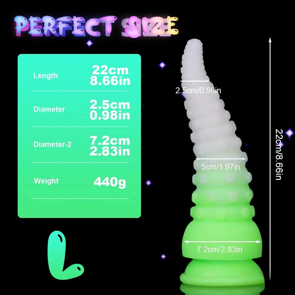 Glow Tentacle Fantasy Dildo - Silicone Fantasy Dildo