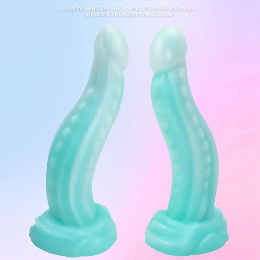 Glow Tentacle Fantasy Dildo - Silicone Monster Dildo