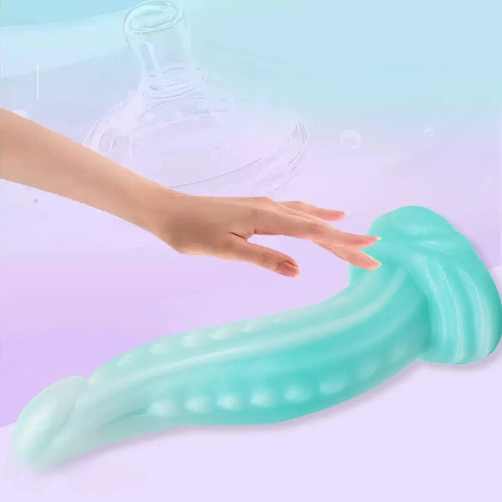 Glow Tentacle Fantasy Dildo - Silicone Monster Dildo