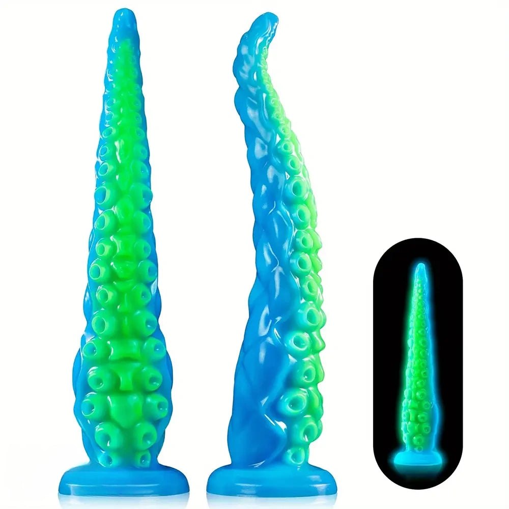 Glow Tentacle Fantasy Dildo - Silicone Monster Dildo