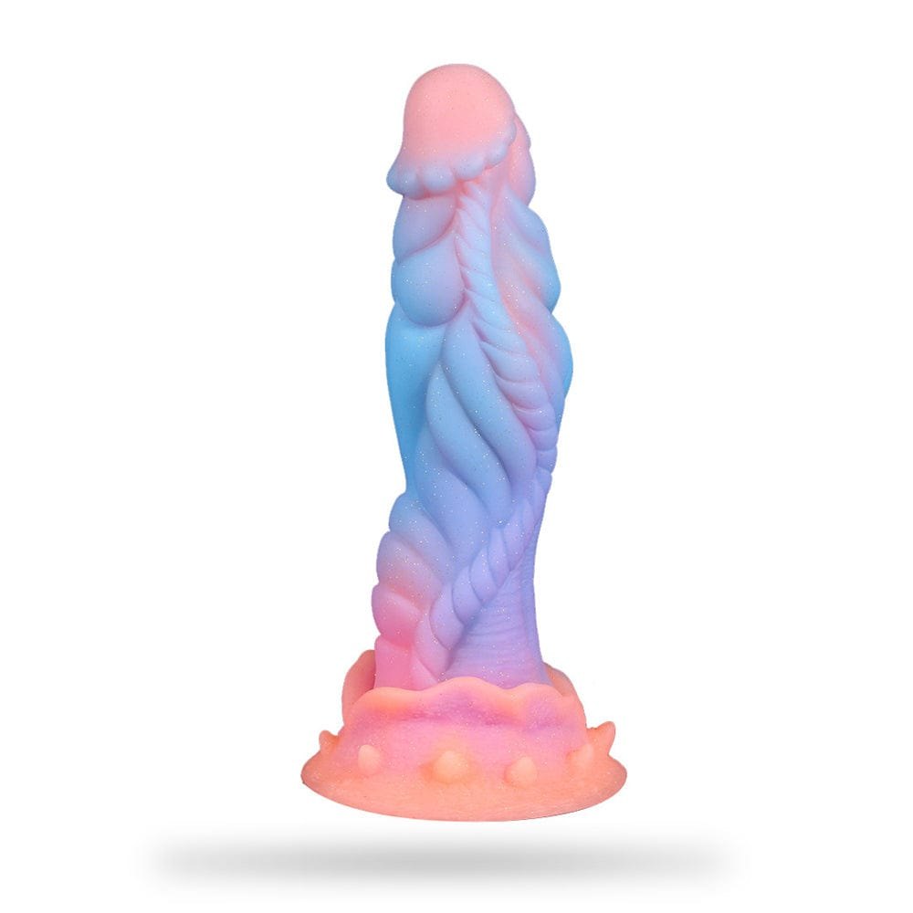 Glow Twisted Fantasy Dildo - Silicone Fantasy Dildo