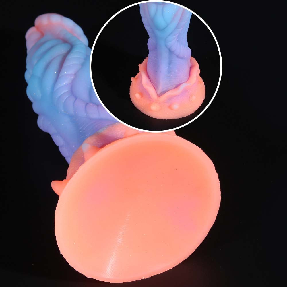 Glow Twisted Fantasy Dildo - Silicone Fantasy Dildo