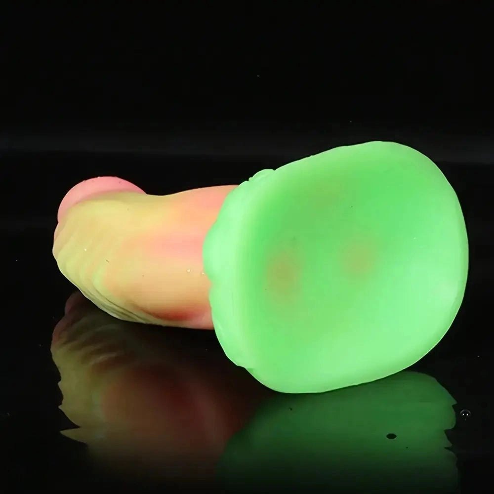 Glowing Dragon Fantasy Dildo 7 in - Glow Dragon Dildo