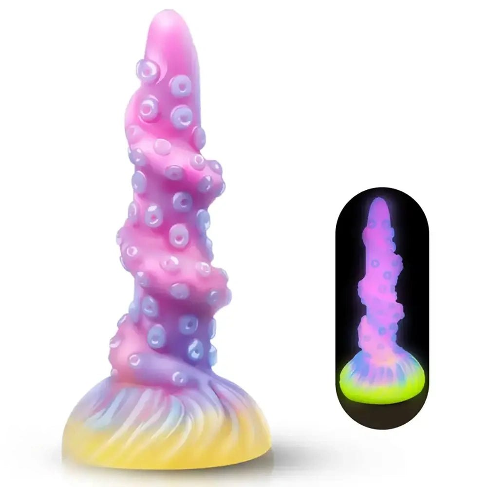Glowing Octopus Fantasy Dildo - Silicone Fantasy Dildo
