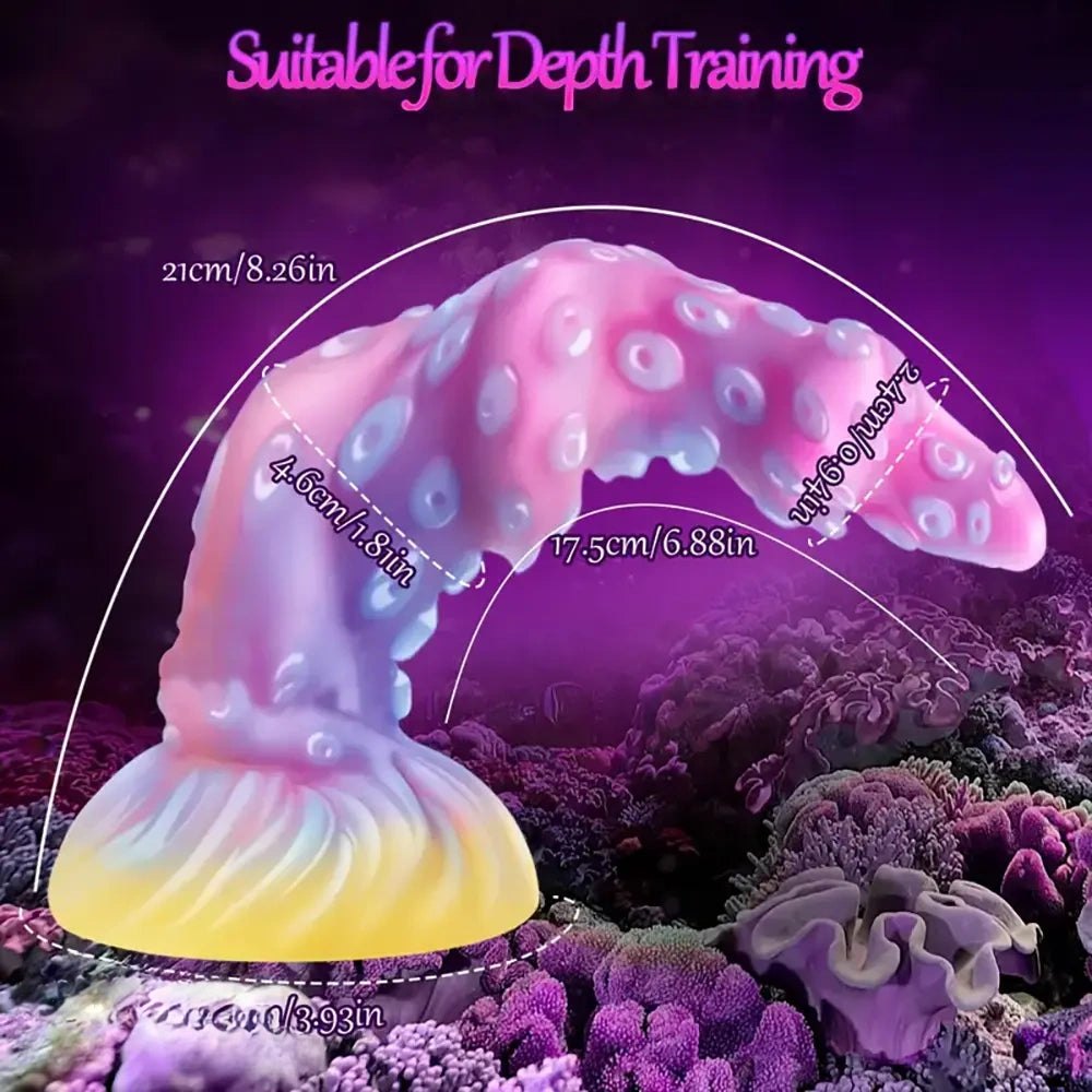 Glowing Octopus Fantasy Dildo - Silicone Fantasy Dildo