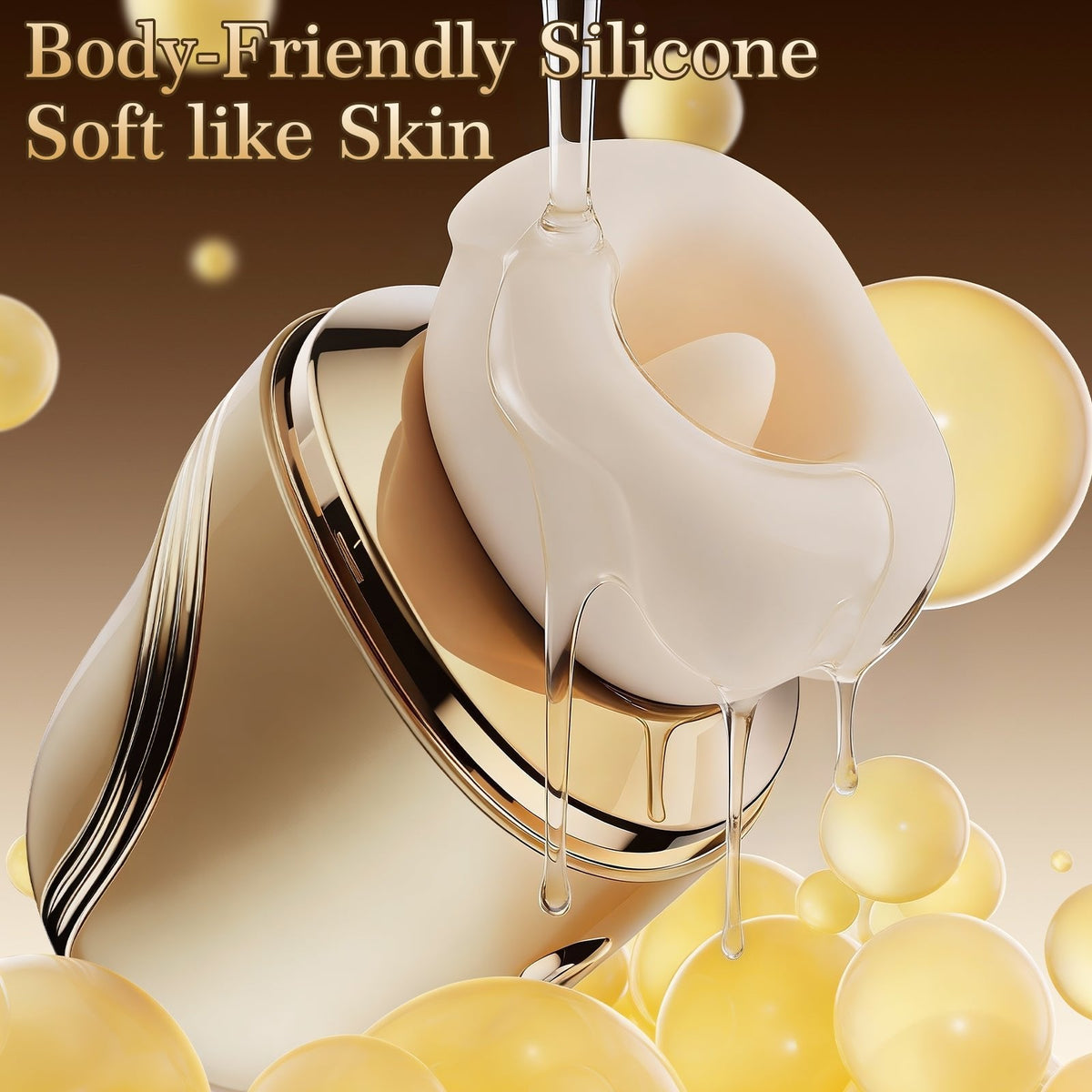 Gold Capsule Licking Stimulator - 5-in-1 Kissing Toy