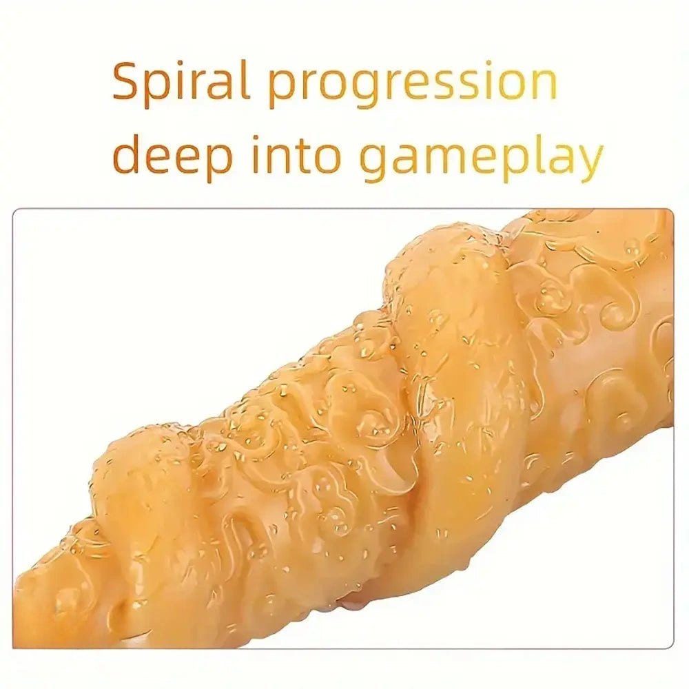 Gold Dragon Horn Dildo - Silicone Fantasy Dildo