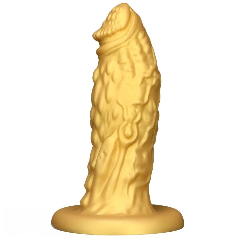 Gold Dragon Scale Fantasy Dildo - Silicone Monster Dildo