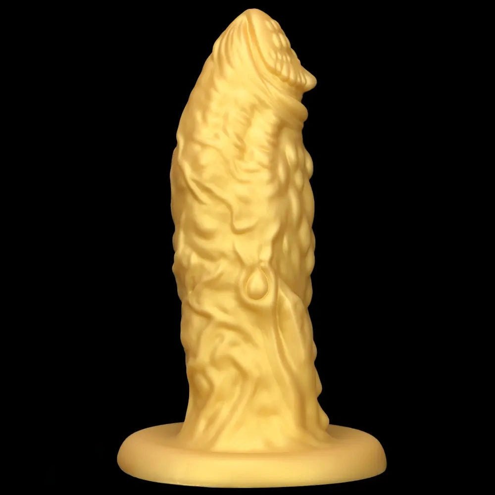Gold Dragon Scale Fantasy Dildo - Silicone Monster Dildo