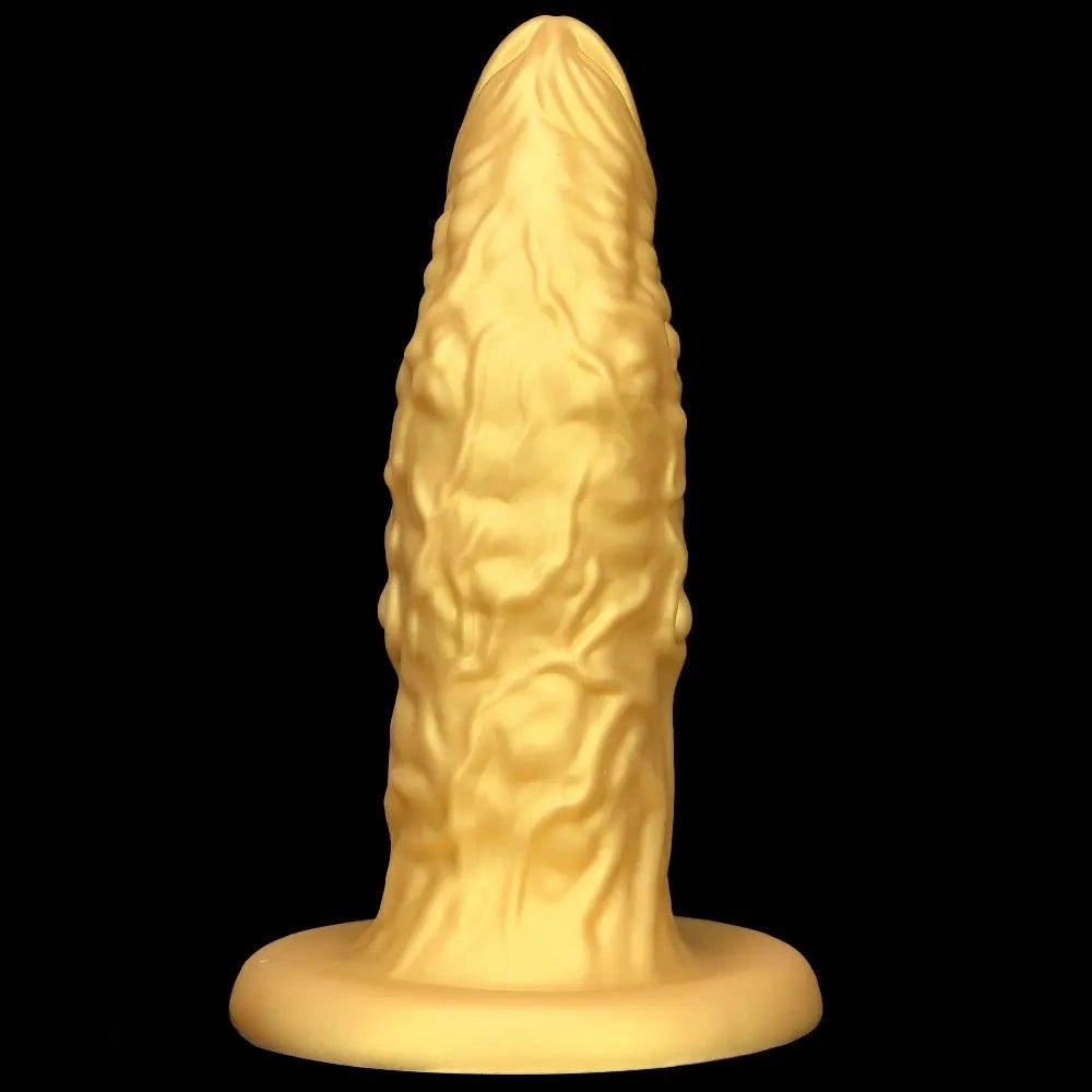 Gold Dragon Scale Fantasy Dildo - Silicone Monster Dildo