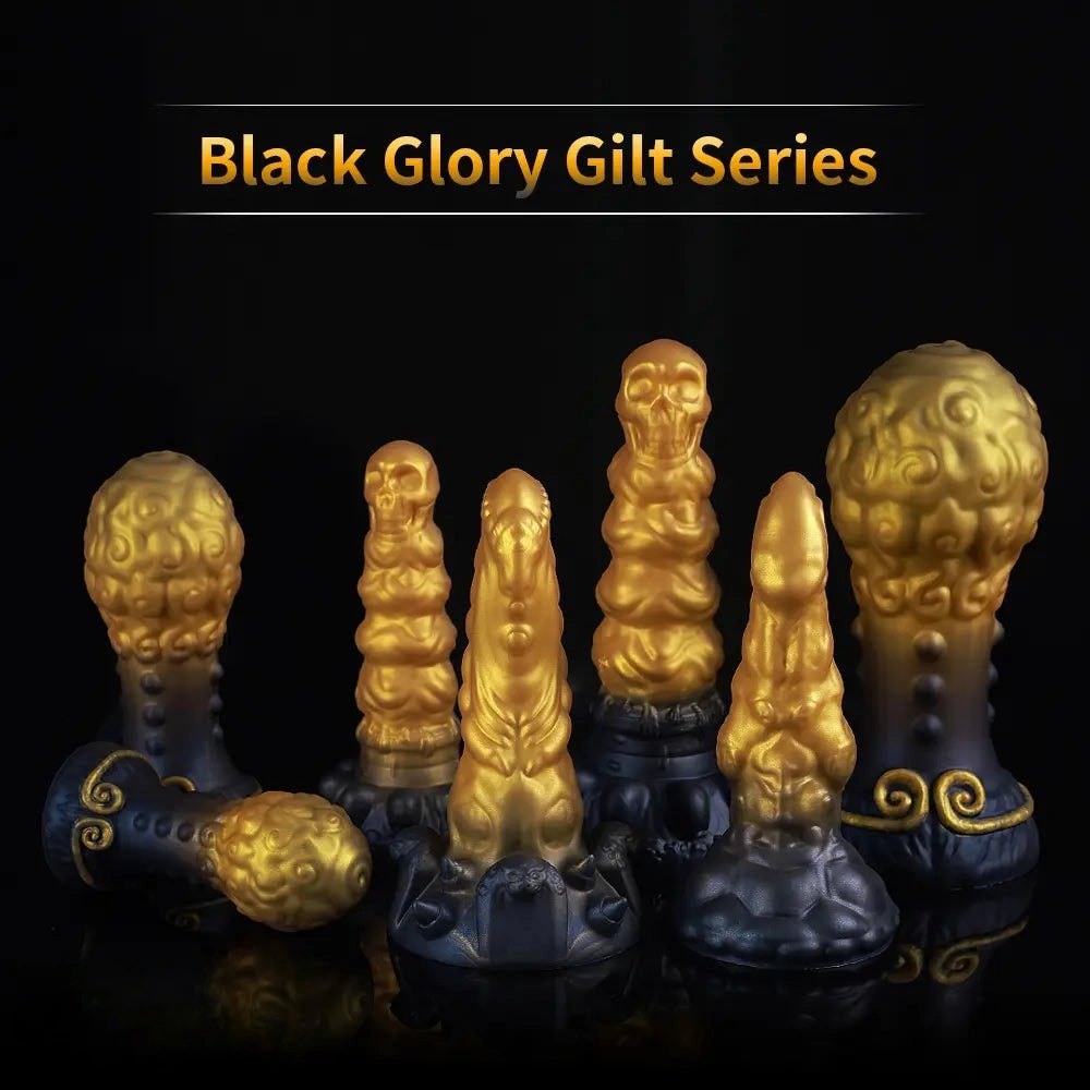 Gold Fantasy Creature Plug - Textured Fantasy Butt Plug