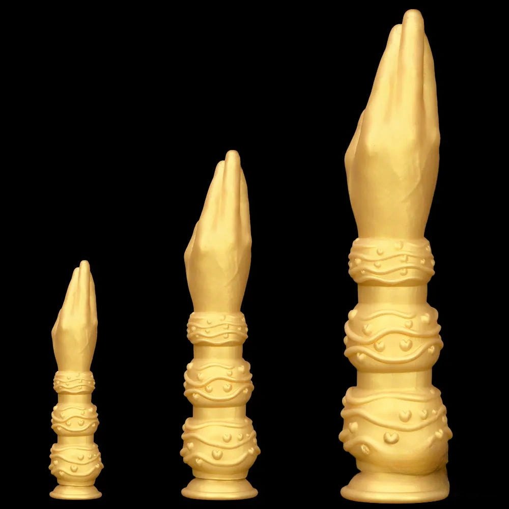 Gold Fist Hand Dildo - Huge Giant Fisting Dildo