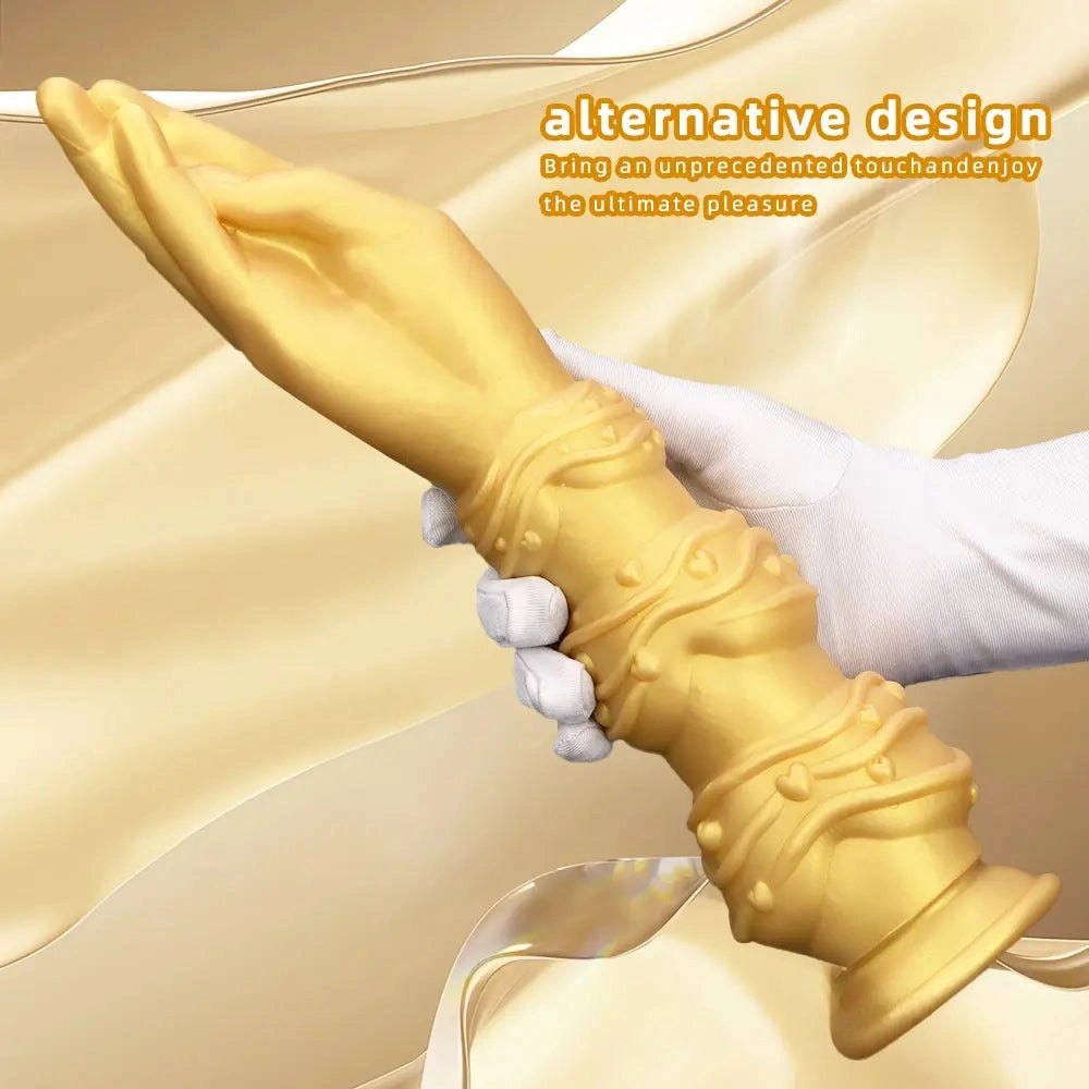 Gold Fist Hand Dildo - Huge Giant Fisting Dildo