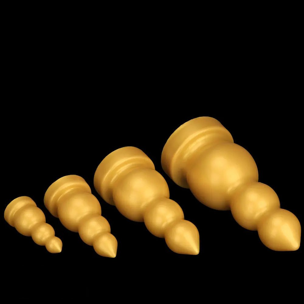 Gold Gourd-Shaped Large Dildo - Thick Silicone Dildo