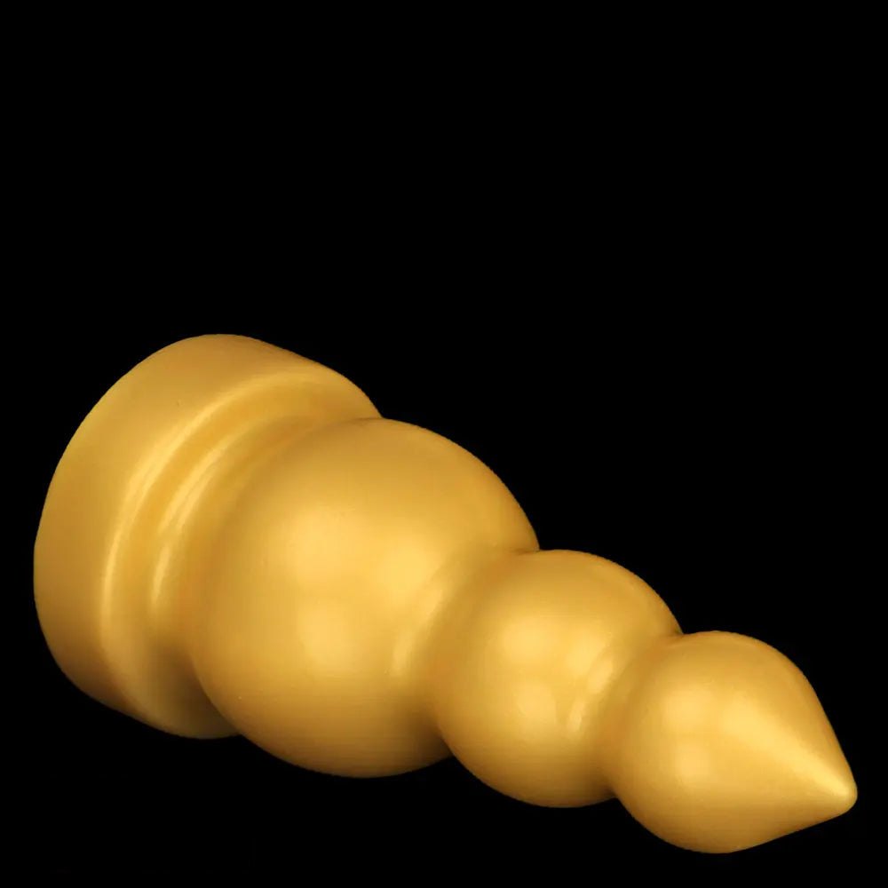 Gold Gourd-Shaped Large Dildo - Thick Silicone Dildo
