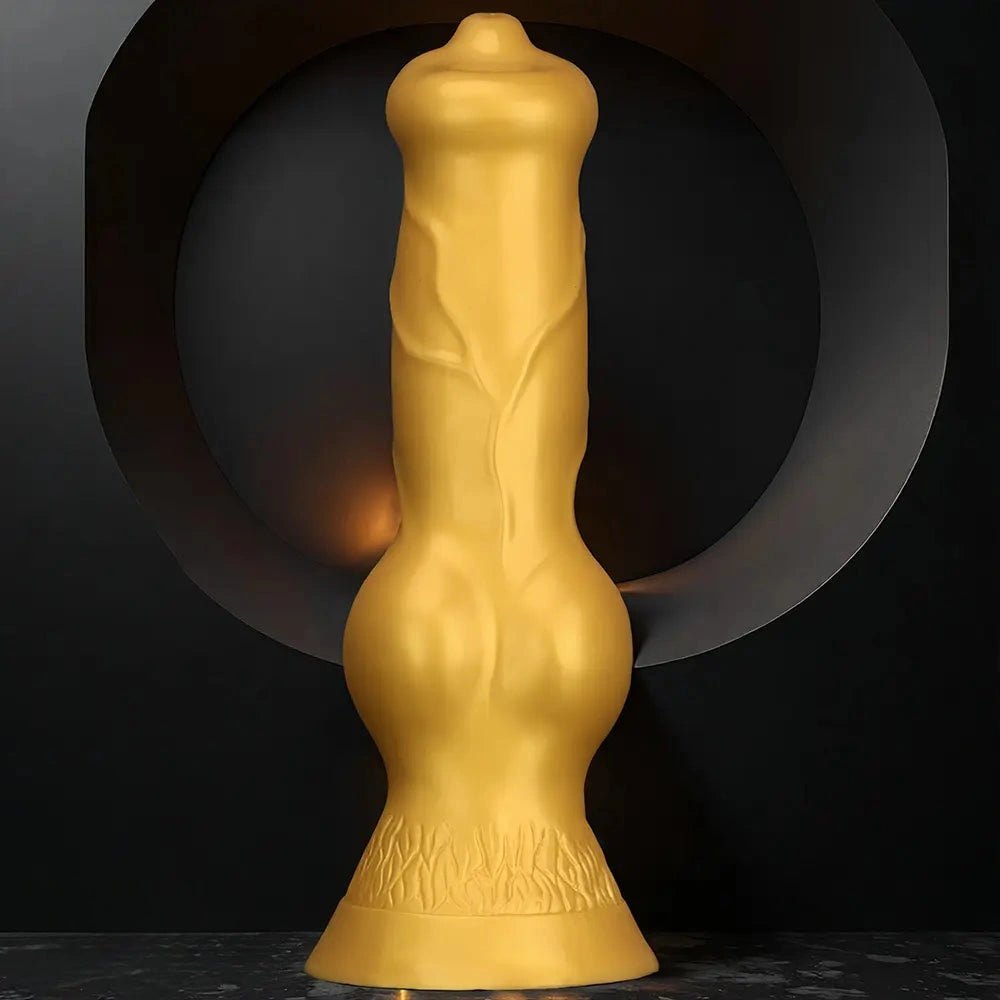 Gold Knot Bulge Large Dildo - Thick Silicone Dildo