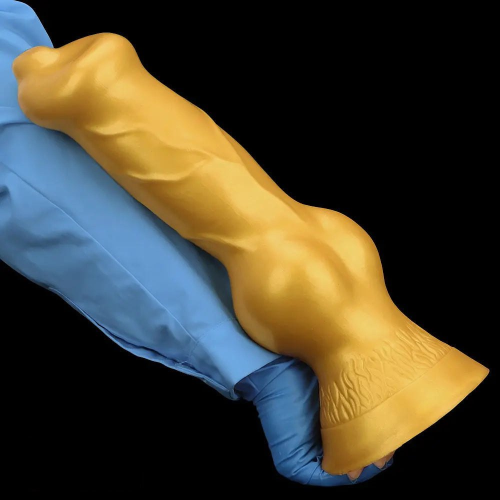 Gold Knot Bulge Large Dildo - Thick Silicone Dildo