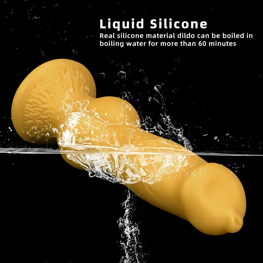 Gold Knot Bulge Large Dildo - Thick Silicone Dildo