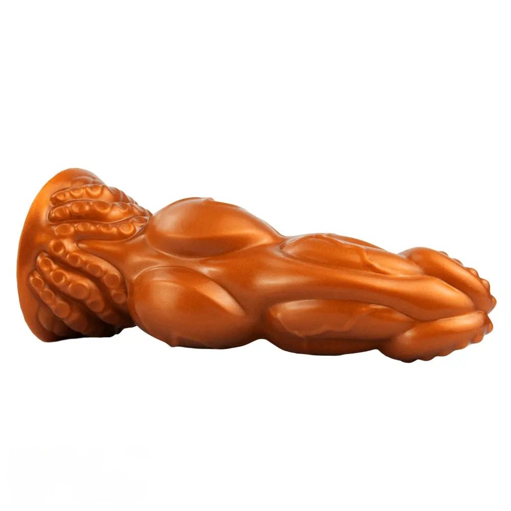 Gold Knotted Fantasy Dildo - Butt Plug Alternative