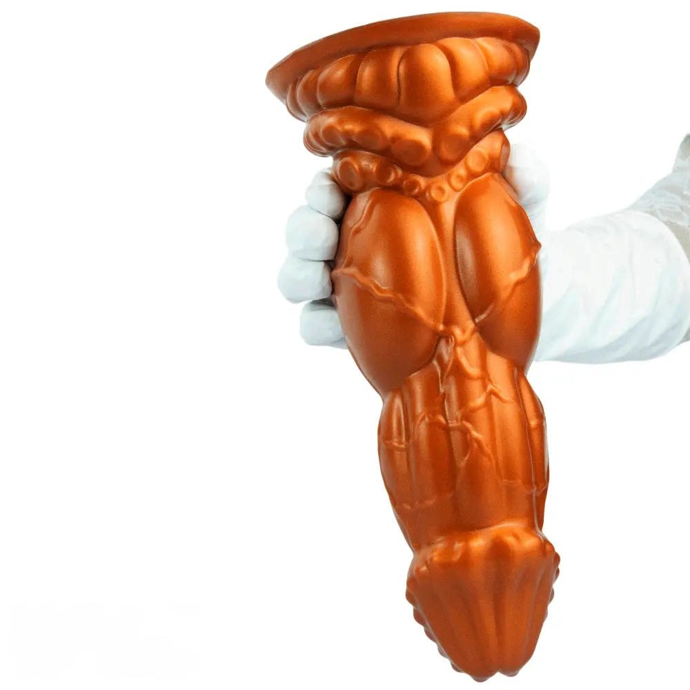 Gold Knotted Fantasy Dildo - Butt Plug Alternative