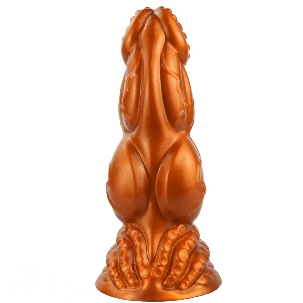 Gold Knotted Fantasy Dildo - Butt Plug Alternative