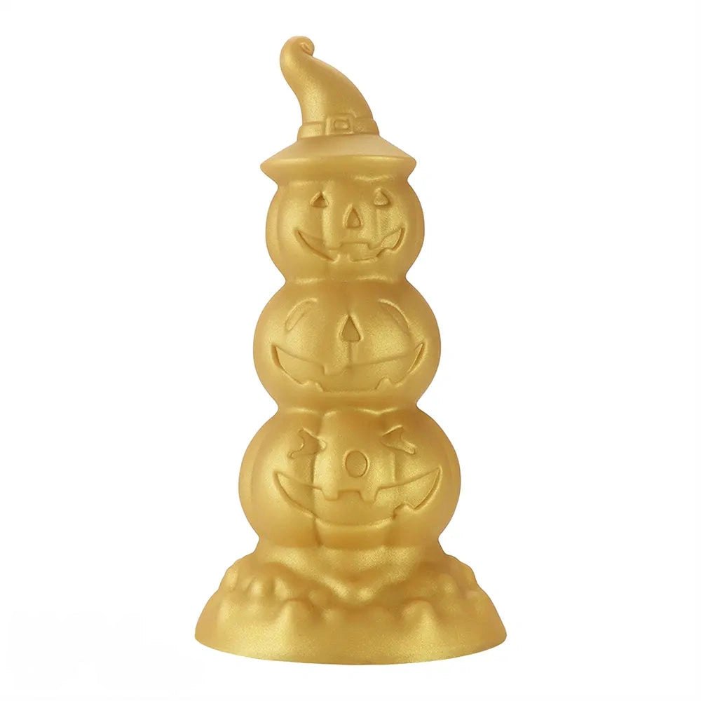 Gold Pumpkin Anal Plug - Novelty Halloween Butt Plug