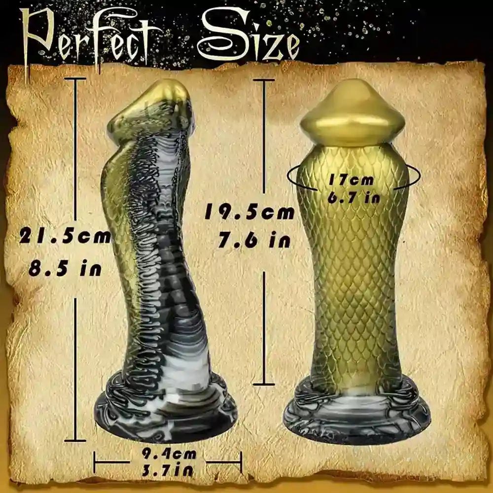 Gold Scale Fantasy Dildo - Snake Scale Monster Dildo