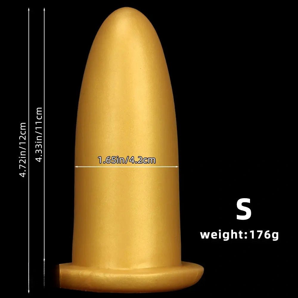 Gold Silicone Missile Dildo - Large Thick Dildo