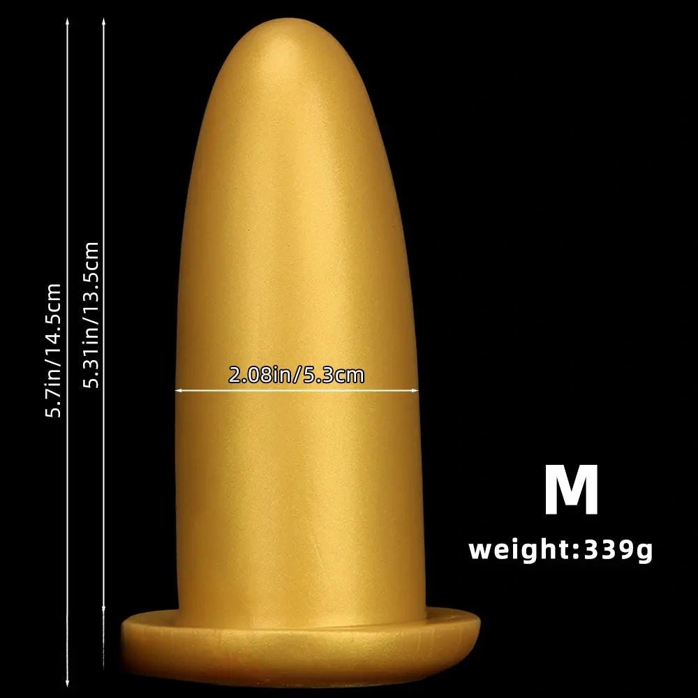 Gold Silicone Missile Dildo - Large Thick Dildo