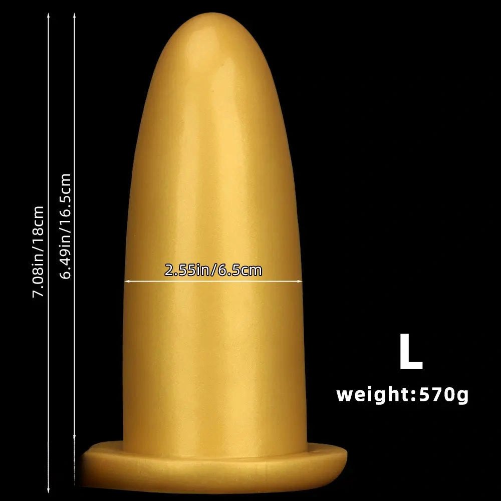 Gold Silicone Missile Dildo - Large Thick Dildo
