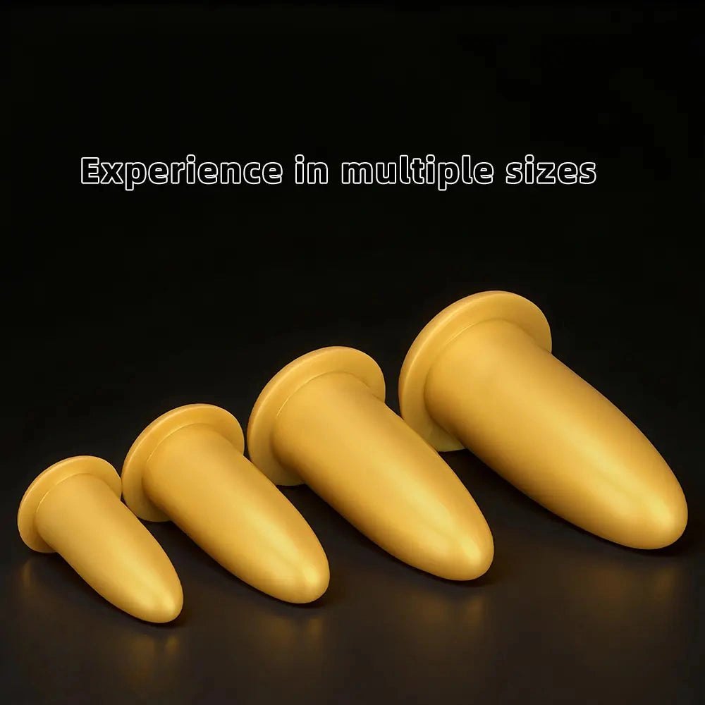 Gold Silicone Missile Dildo - Large Thick Dildo