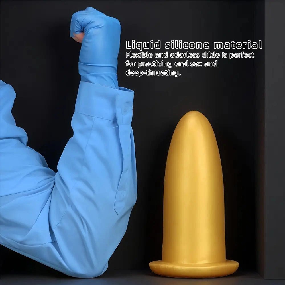 Gold Silicone Missile Dildo - Large Thick Dildo