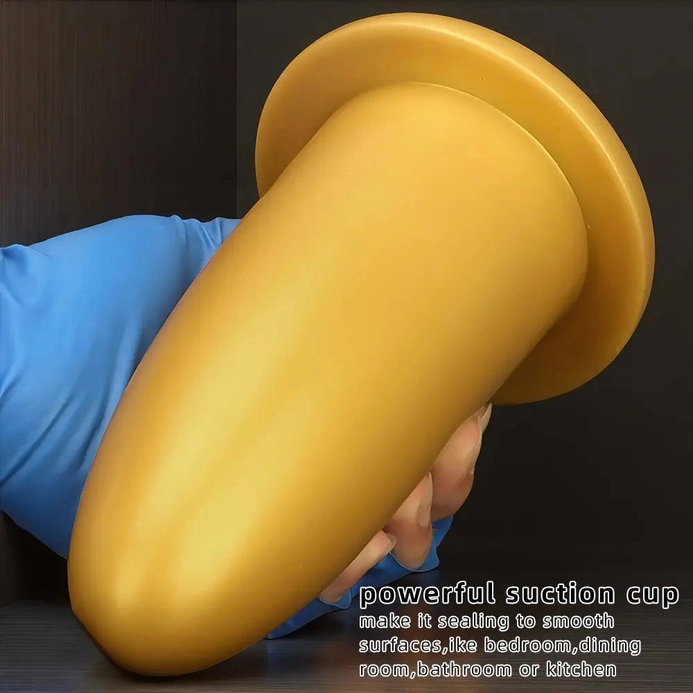 Gold Silicone Missile Dildo - Large Thick Dildo