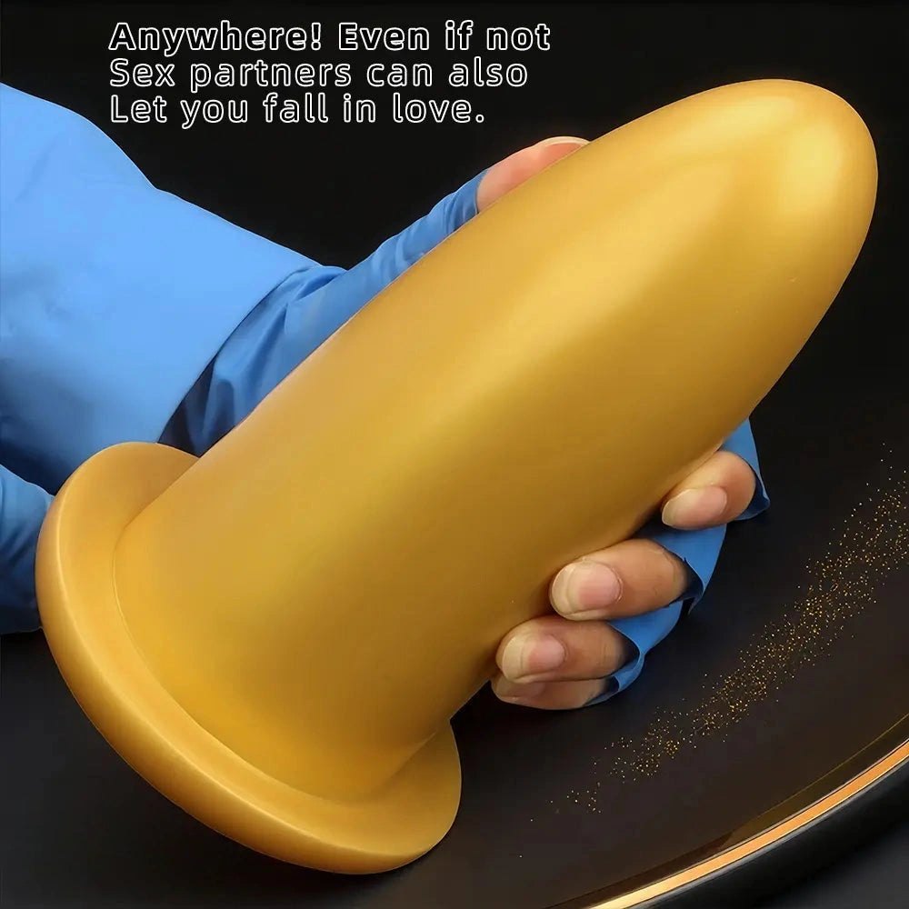 Gold Silicone Missile Dildo - Large Thick Dildo