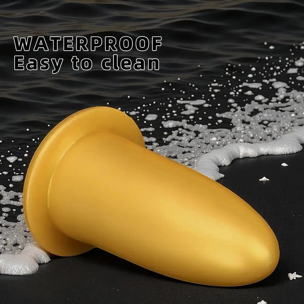 Gold Silicone Missile Dildo - Large Thick Dildo