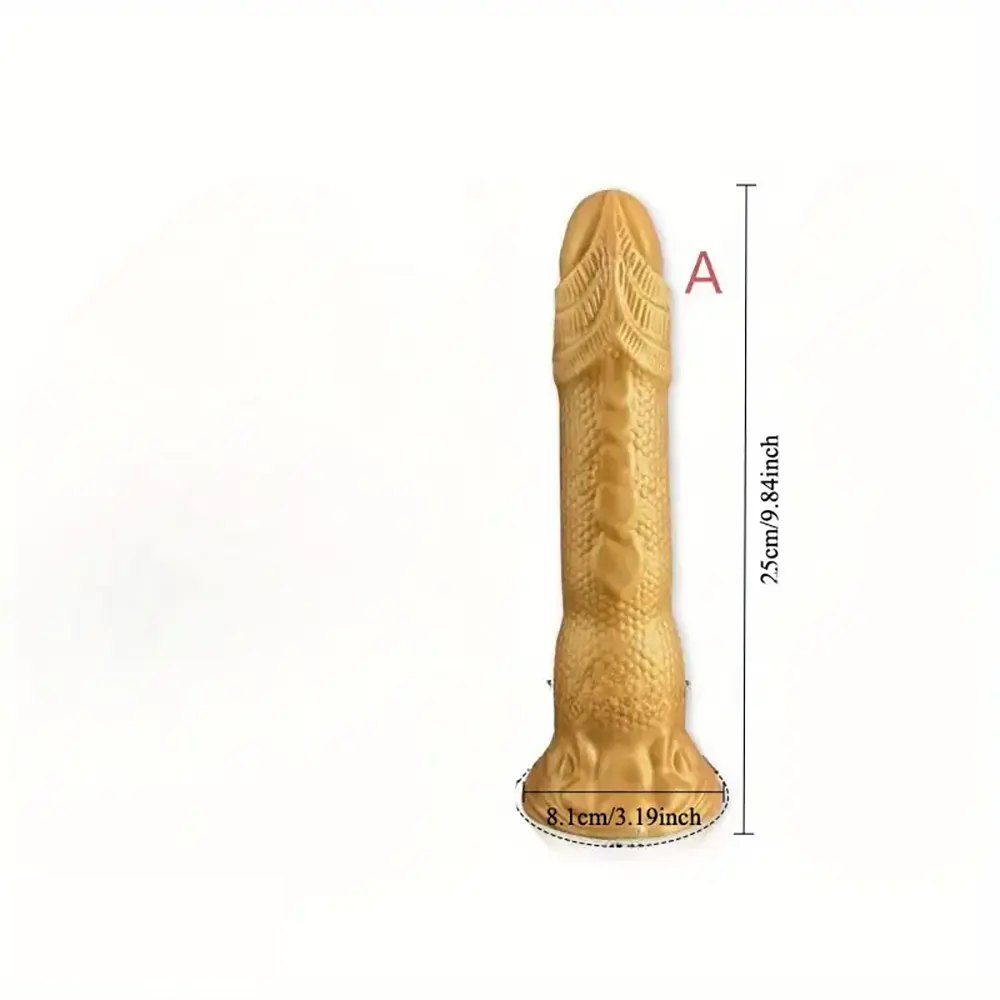 Golden Dragon Fantasy Dildo - Silicone Monster Dildo