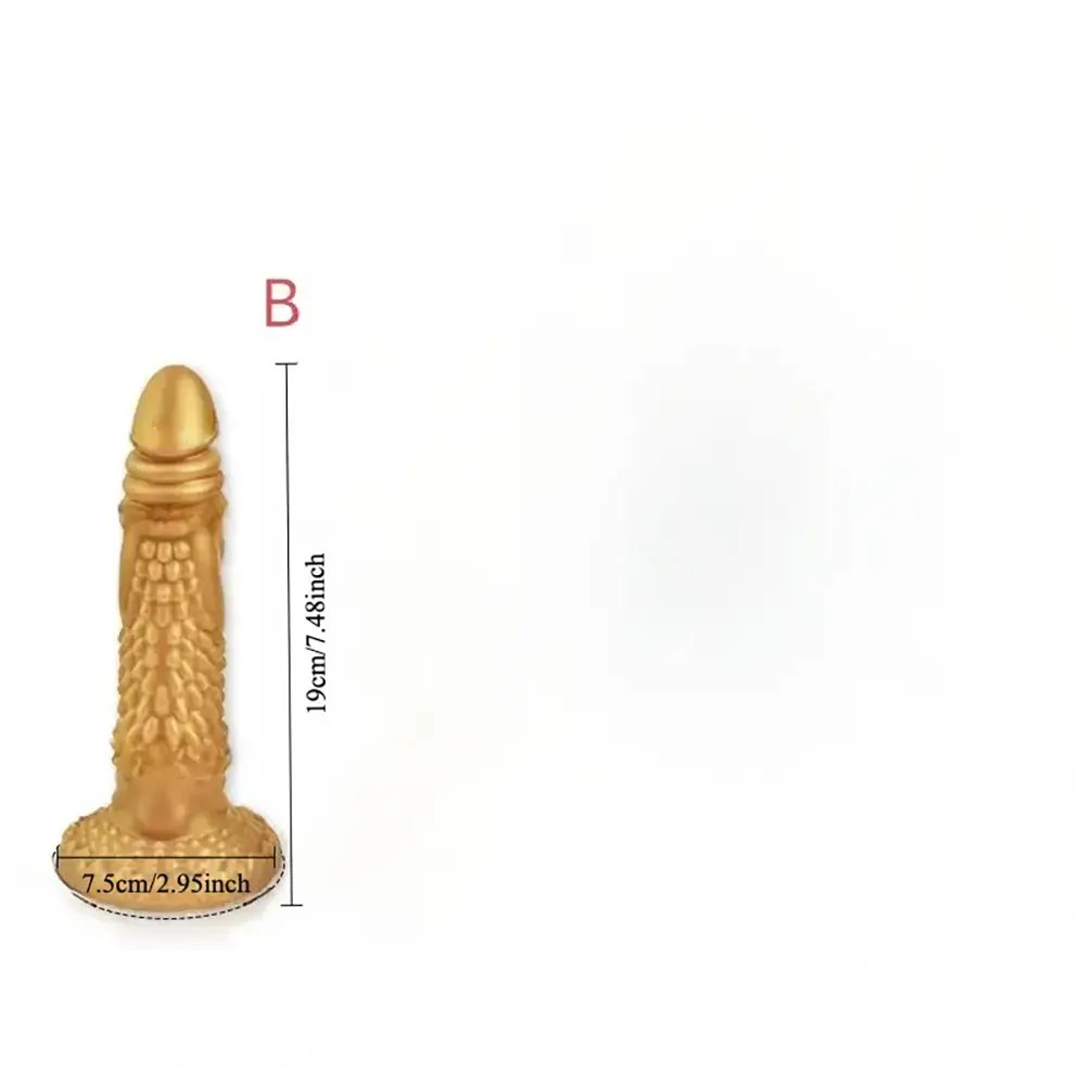 Golden Dragon Fantasy Dildo - Silicone Monster Dildo