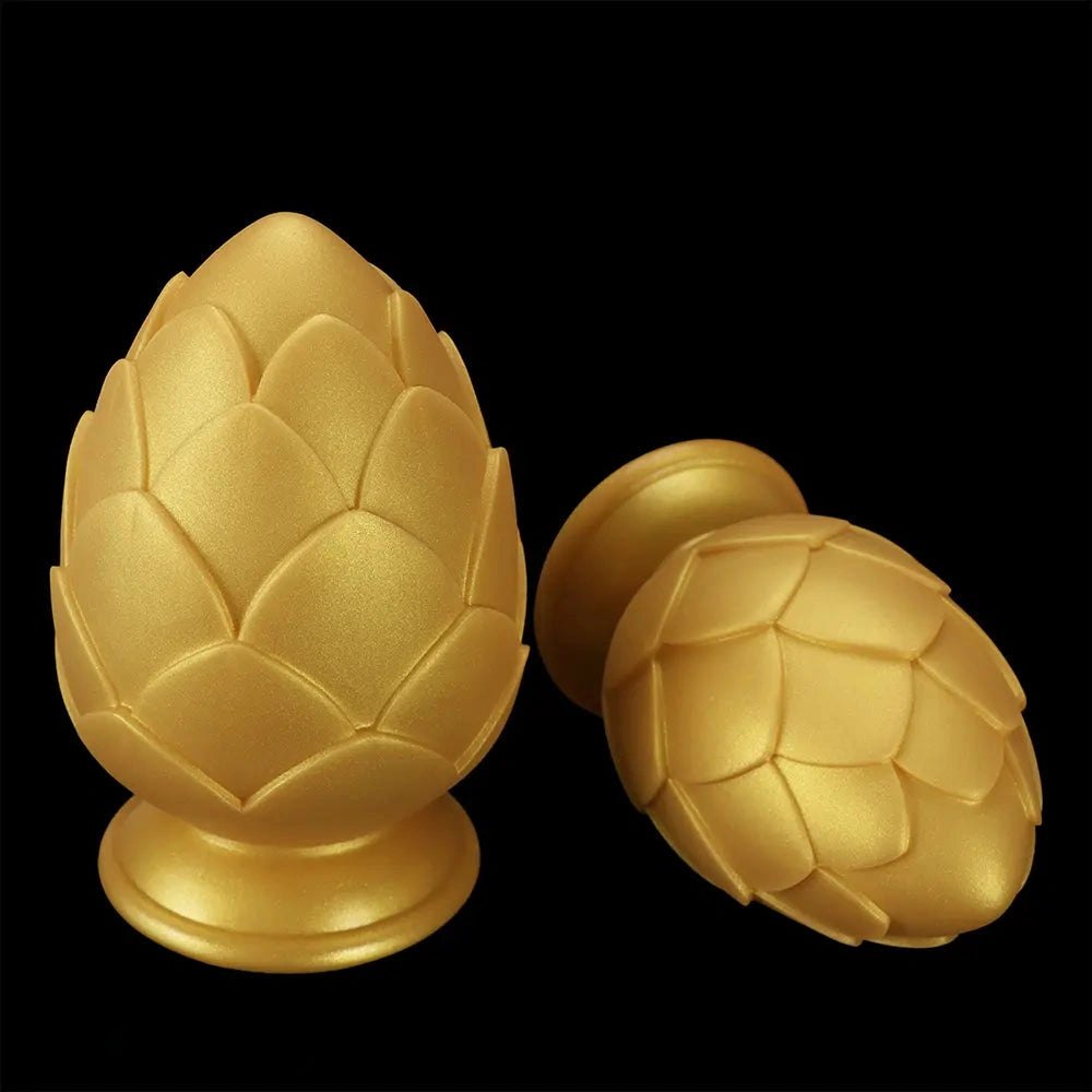 Golden Flower Anal Plug - Silicone Butt Plug Set