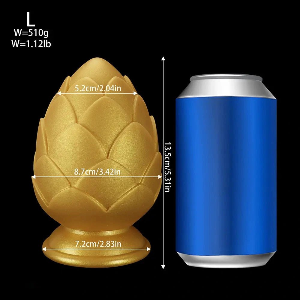 Golden Flower Anal Plug - Silicone Butt Plug Set