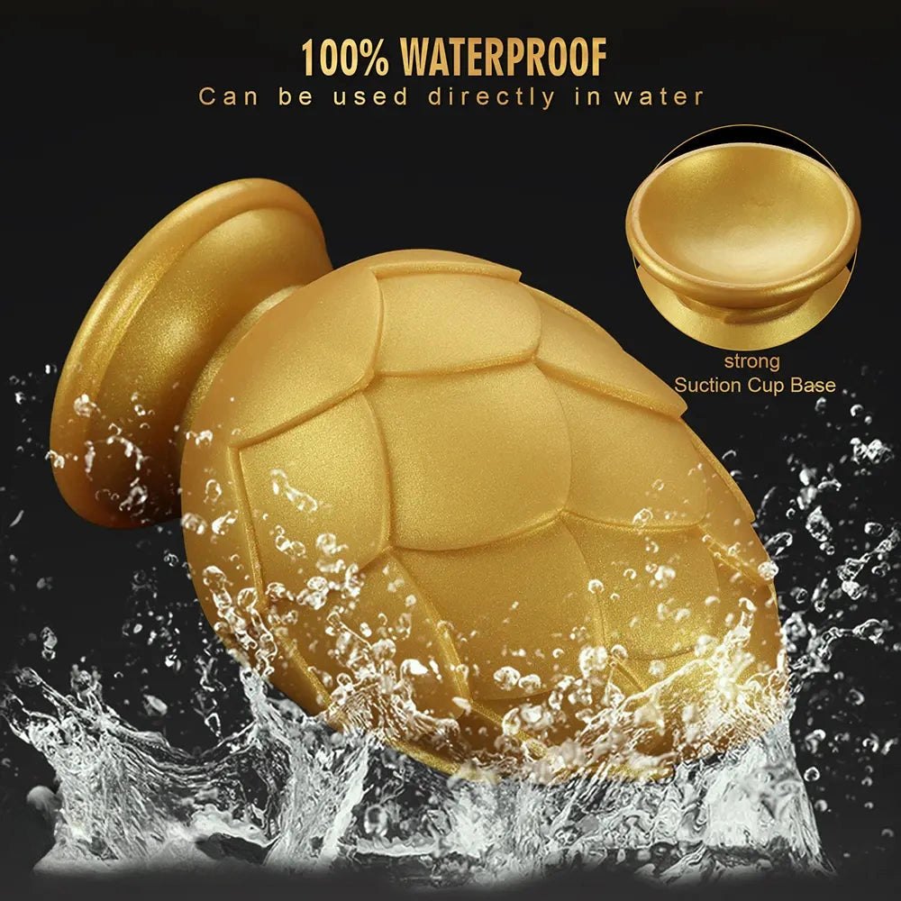 Golden Flower Anal Plug - Silicone Butt Plug Set