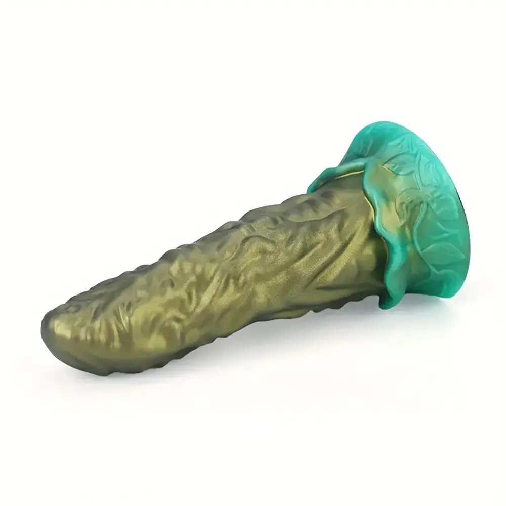 Golden Monster Face Dildo - Fantasy Monster Dildo