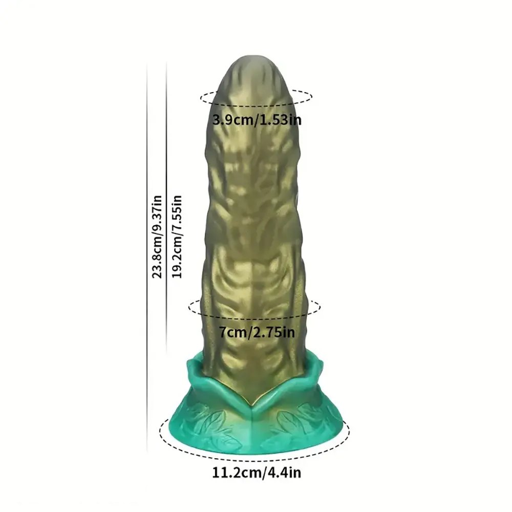 Golden Monster Face Dildo - Fantasy Monster Dildo