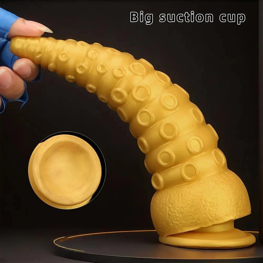 Golden Tentacle Fantasy Dildo - Multi-Size Fantasy Dildo
