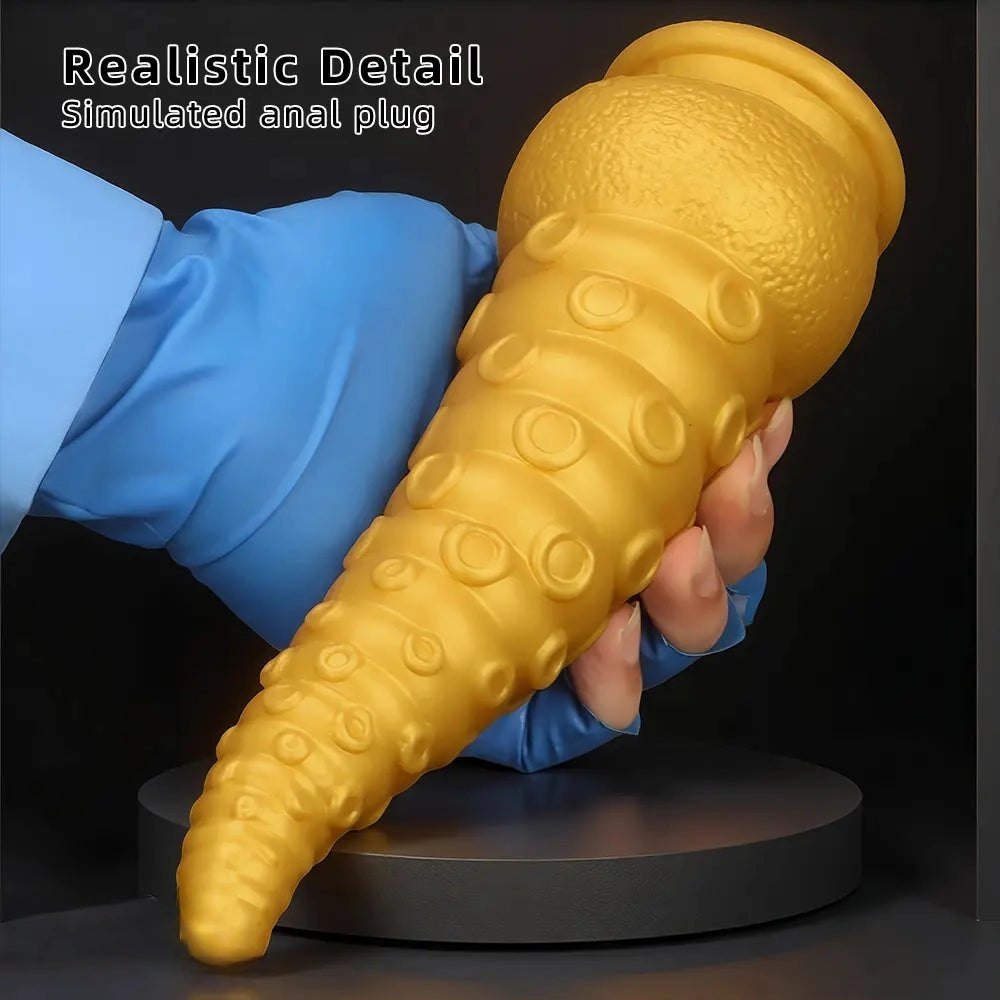 Golden Tentacle Fantasy Dildo - Multi-Size Fantasy Dildo