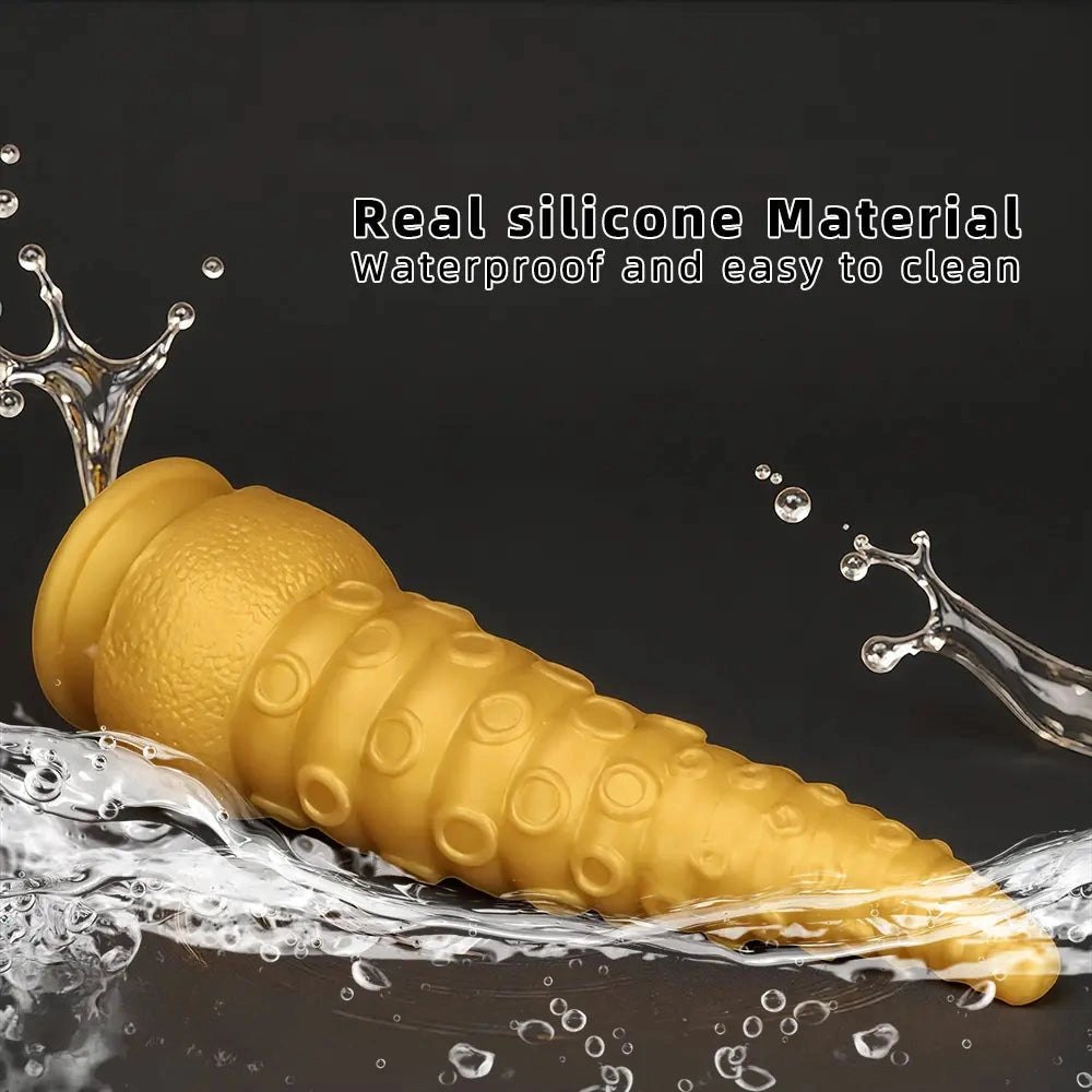 Golden Tentacle Fantasy Dildo - Multi-Size Fantasy Dildo